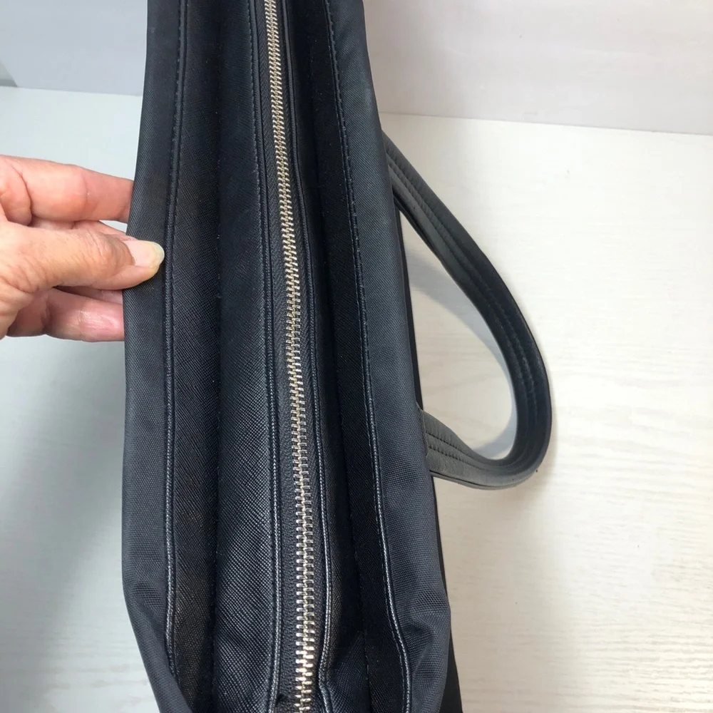 Samsonite Black Nylon Laptop Work Tote Carryall Shoulder Bag Large Travel Purse